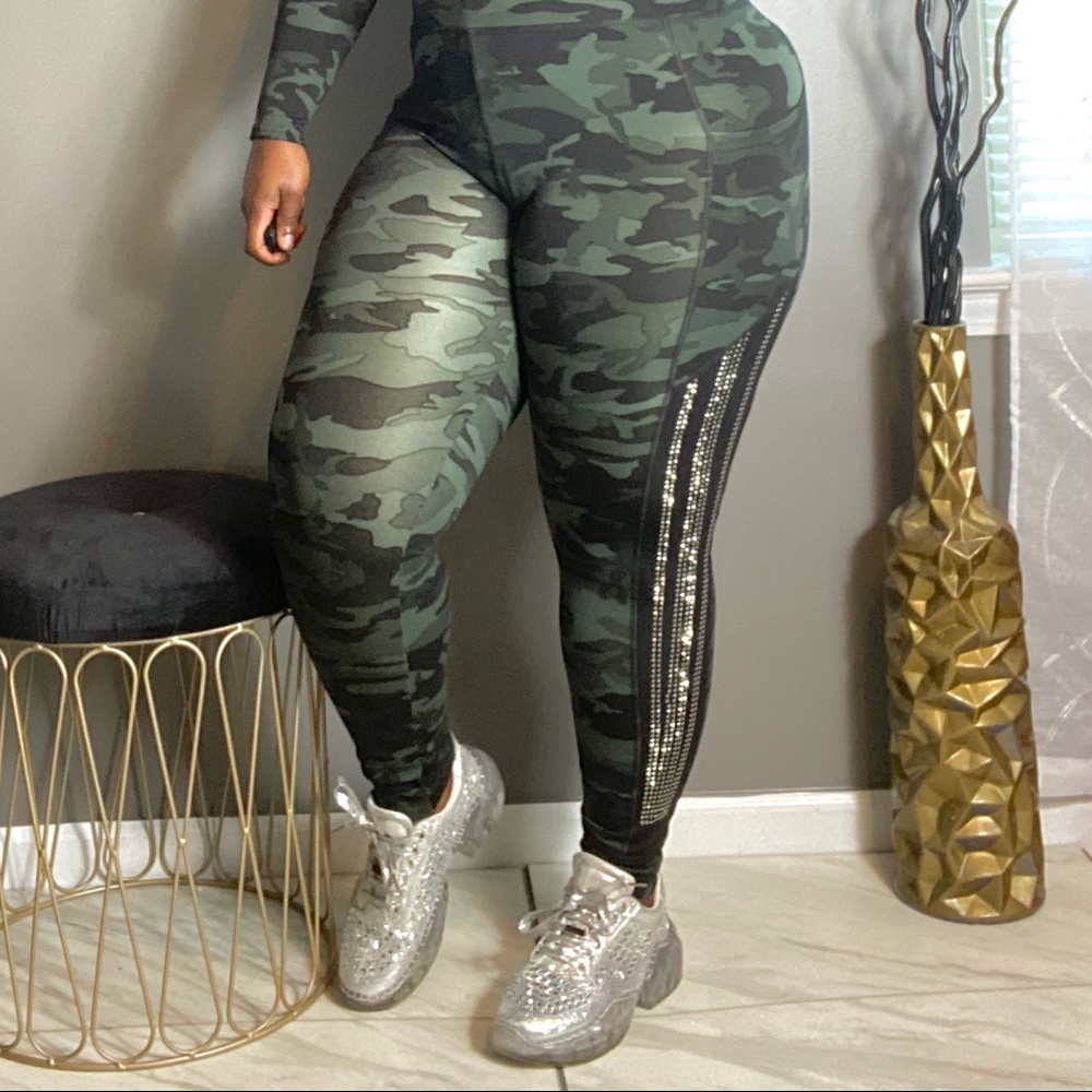 Silver Rhinestone Sneakers - Picture 2 of 3